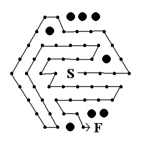 六角氷上一筆書き（１）解答
